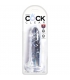 KING COCK CLEAR 6 -DILDO REALISTA , TRANSPARENTE -15,5 CM