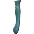 ZALO KIT VIBRADOR REINA CLEOPATRA CON CALOR - VERDE