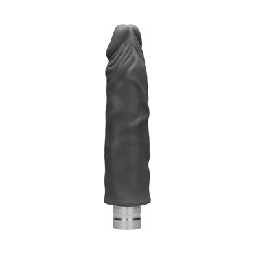 23 CM REALISTIC VIBRATING DILDO NEGRO