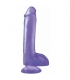 BASIX PENE DE GELATINA SUCCION LILA 19 CM