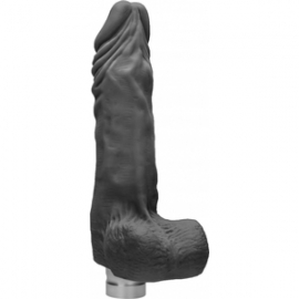 PENE REALÍSTICO CON VIBRACIÓN 23CM - NEGRO