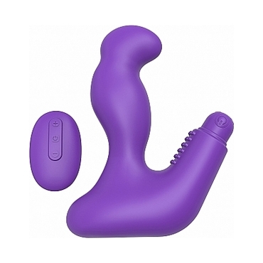 MAX 20 MASAJEADOR DILDO UNISEX CON CONTROL REMOTO MORADO