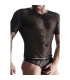 MESH MENS CAMISETA CUELLO V  - NEGRO