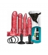 KIT CRYSTAL JELLIES CON VIBRADOR CONTROL REMOTO - ROSA