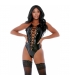 LACED  BE HONEST VINYL LACE-UP TEDDY